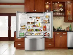 Open Refrigerator In The Kitchen Photo