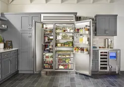 Open Refrigerator In The Kitchen Photo