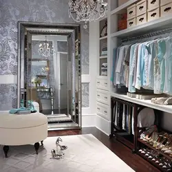 Фото гардеробных комнат с зеркалом
