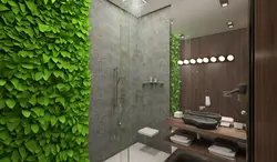 Стабилизированный мох в ванной фото
