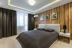 Tension walls in the bedroom photo