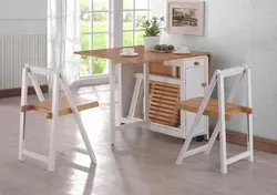 Folding chair for kitchen photo