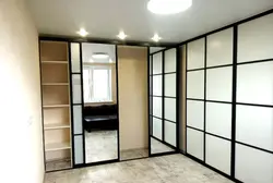 Glass door to bedroom photo