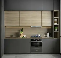 Kitchen graphite corner design photo