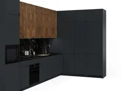 Kitchen Graphite Corner Design Photo