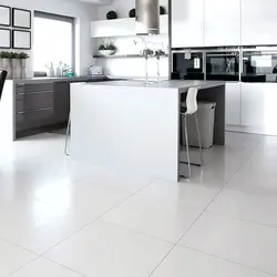Glossy Porcelain Tiles In The Kitchen Photo