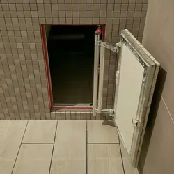 Hidden door in the bathroom photo