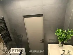 Hidden door in the bathroom photo