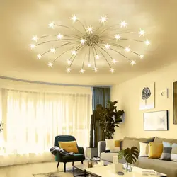 Chandelier In A Small Living Room Photo