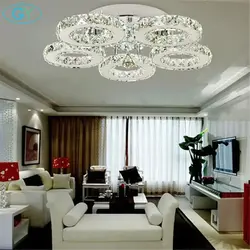 Chandelier In A Small Living Room Photo
