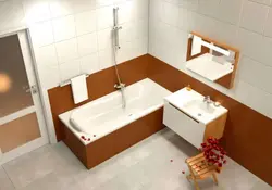 Photo of a bathtub with a tap in the middle