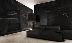 Dark Tiles In The Living Room Photo