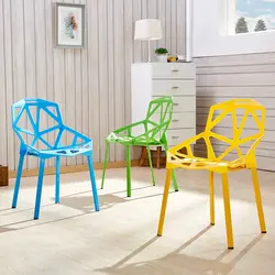 Plastic chairs in the kitchen photo
