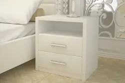 High bedside tables for the bedroom photo