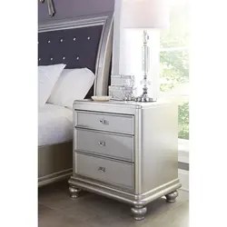 High bedside tables for the bedroom photo