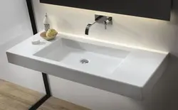 Rectangular Sinks In The Bathroom Photo