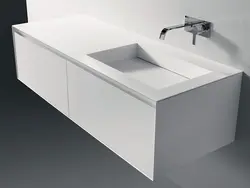 Rectangular Sinks In The Bathroom Photo