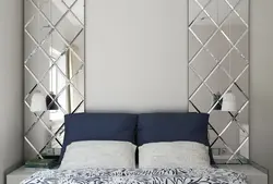 Mirror tiles in the bedroom photo