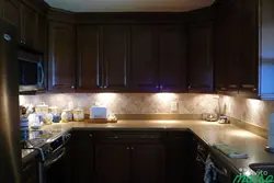 Kitchen With Lighting From Above Photo
