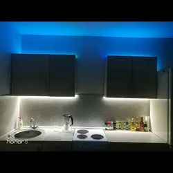 Кухня С Подсветкой Сверху Фото