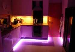 Kitchen With Lighting From Above Photo