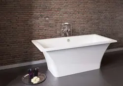 Photo Bathtub Made Of Cast Marble
