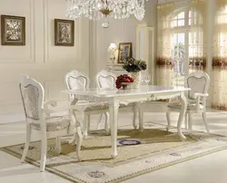 White table for living room photo