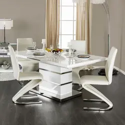 White table for living room photo