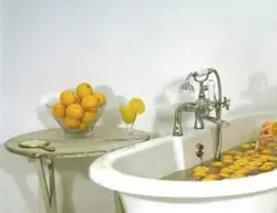 Photo With Oranges In The Bathroom