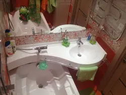 Bathroom sink renovation photo