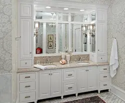 White Bathroom Cabinet Photo