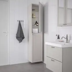 Белый шкаф в ванную фото