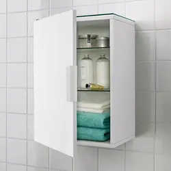 Белый шкаф в ванную фото