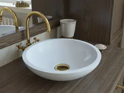 Круглые раковины в ванную фото