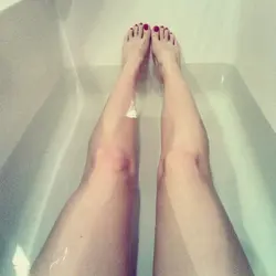 Beautiful bath legs photo