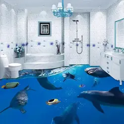 Bathroom Panels Dolphins Photo