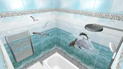 Ванна бөлмесінің панельдері дельфиндер фотосы
