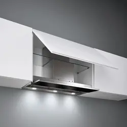 Glass kitchen hood photo