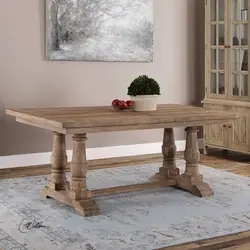 Wooden Table In The Living Room Photo