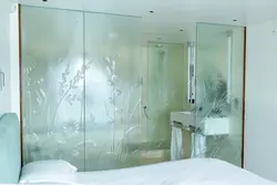 Матовое стекло в ванную фото