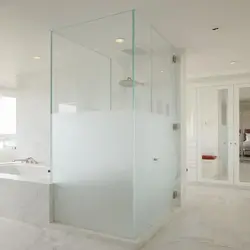 Матовое стекло в ванную фото