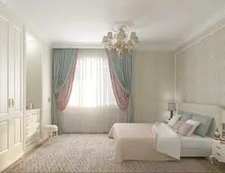 Powder Curtains In The Bedroom Photo