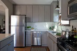 Шкаф Над Холодильником В Кухне Фото