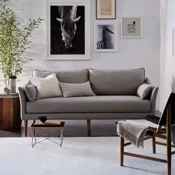 Sofa With Legs In The Living Room Photo