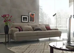Sofa With Legs In The Living Room Photo