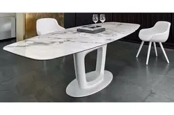 Стол з керамаграніту на кухню фота
