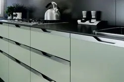 Concealed mounting handles for kitchen photo