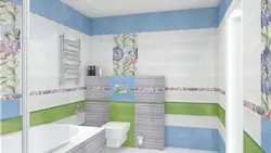 Primavera tiles in the bathroom interior photo