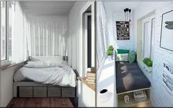 Спальня на лоджии 6 метров фото