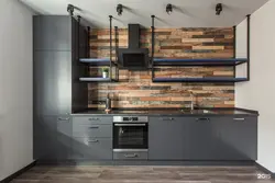 Kitchens Made Of Metal And Wood Photo